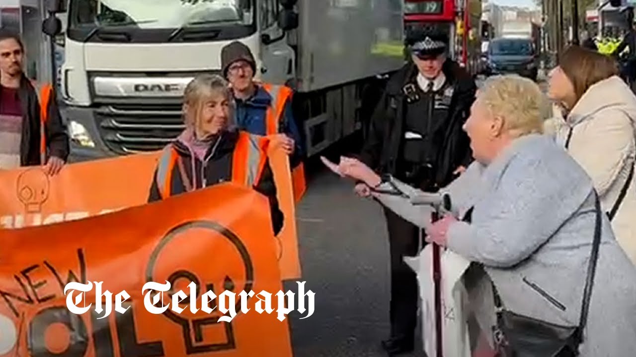 Just Stop Oil protesters told to 'Just F--k off' by angry drivers and pedestrians