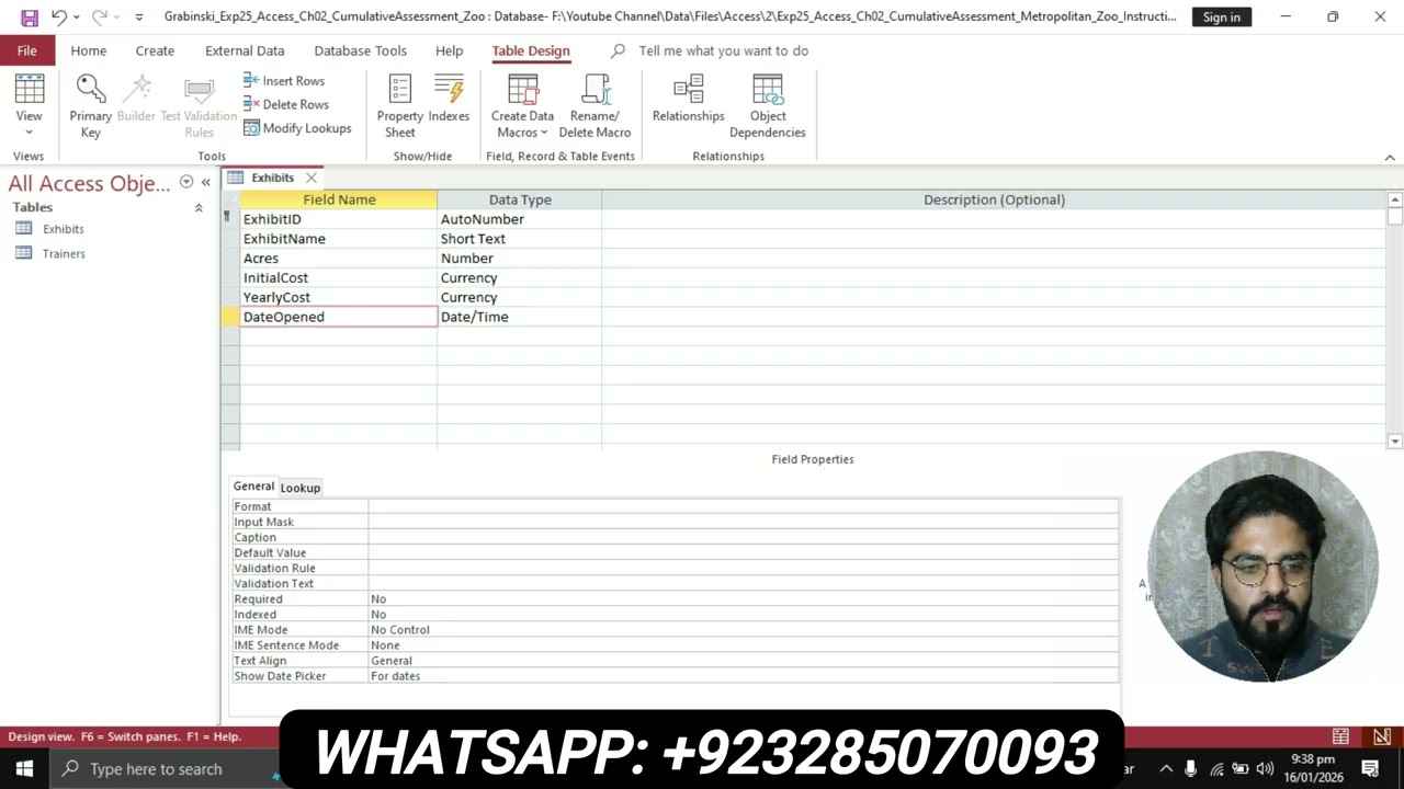 Exp25_Access_Ch02_CumulativeAssessment_Metropolitan_Zoo | Exp25 Access Chapter 2 Metropolitan Zoo