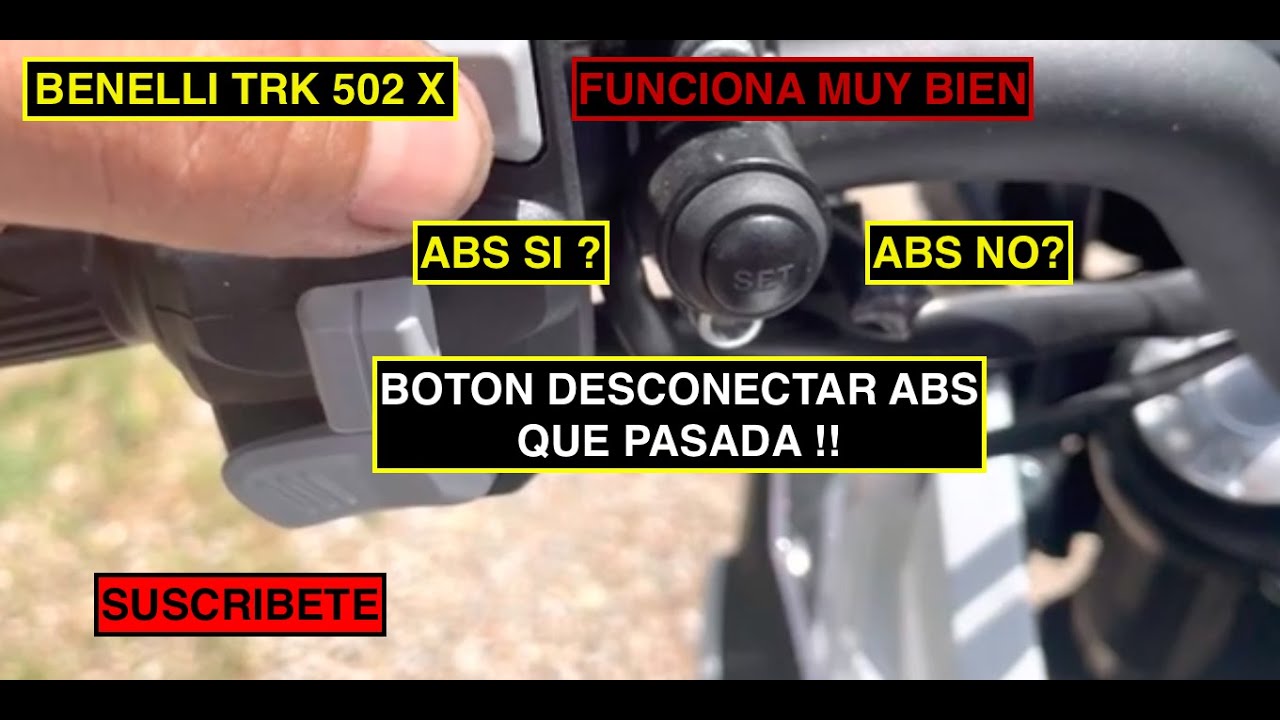Trk 502 desconectar ABS en la moto, Va muy bien