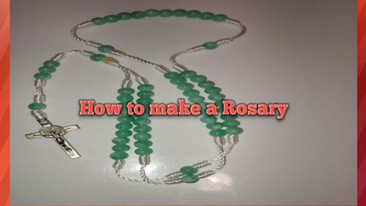 How to make a Rosary rope (japamala / kontha )#how to make own rosary at home