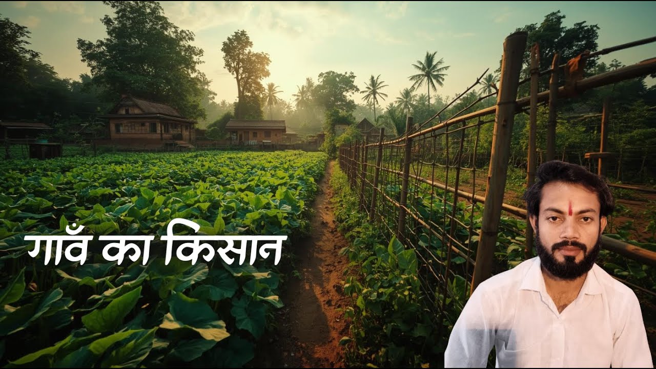 एक गाँव का सब्ज़ियों से भरा खेत 🌱 | जानवरों से बचाने का देसी घेराव | Desi Farming Vlog