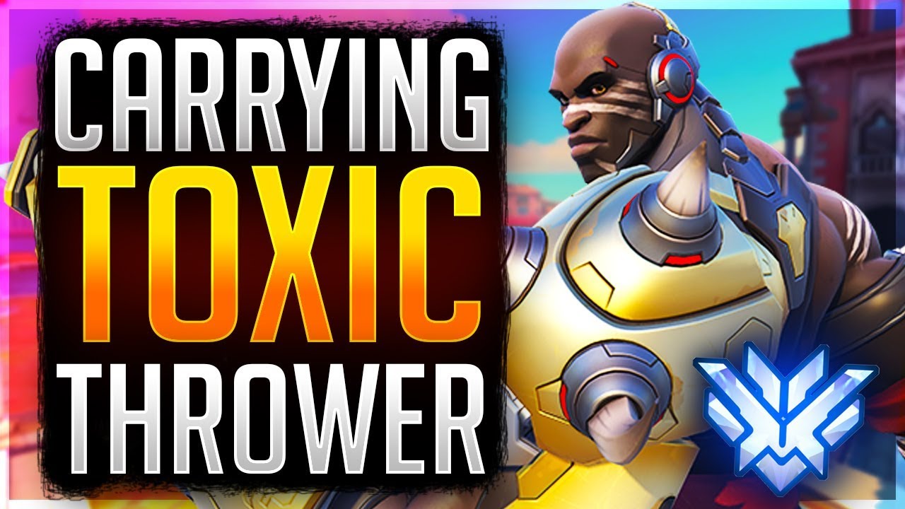 CARRYING A TOXIC THROWER! Overwatch Unranked to GM Flexing (Samito)