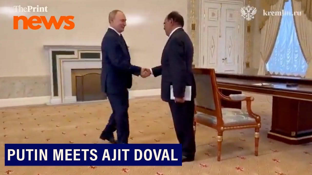 Putin meets Ajit Doval on the sidelines of BRICS NSA meet in Russia