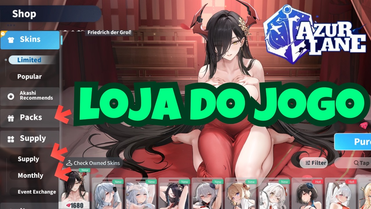 AZUR LANE: O que comprar nas LOJAS do jogo