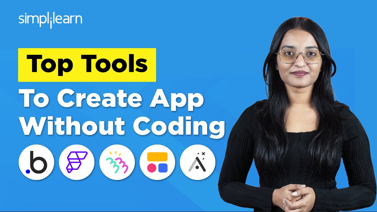 Top 10 No Code App Builder Tools 2026 | How To Create App Without Coding? | AI Tools | Simplilearn