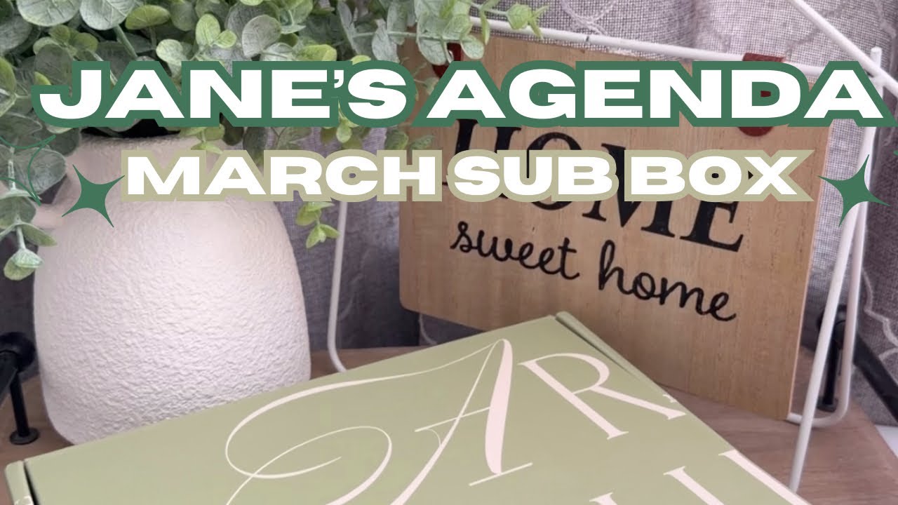 🍃 UNBOXING & BUILDING A JANE'S AGENDA PLANNER 🍃 Jane's Agenda March Sub Box | Jane's Agenda