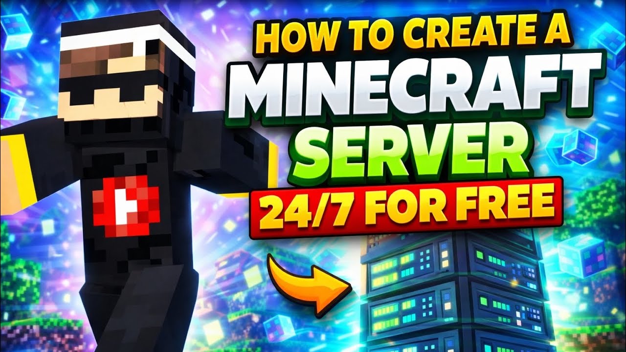 How To Create A Minecraft Server 24/7 For Free | Minecraft Server For Free