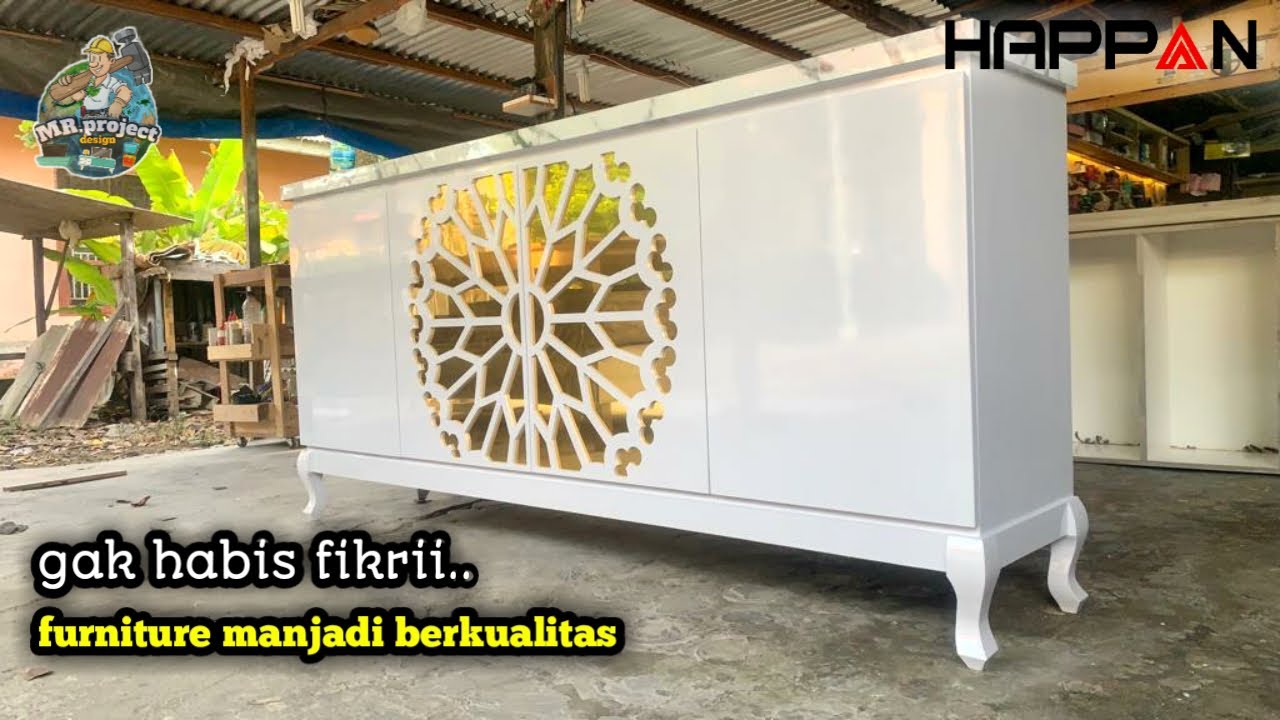 Cara membuat MEJA KONSUL minimalis klasik dari triplek HAPPAN..|| #tutorial #plywoodhappan