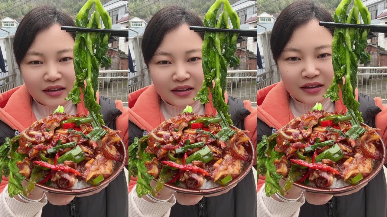 Satisfying Stir-Fried Pig’s Ear with Vegetables | Really Delicious Home-Cooking Eating Show