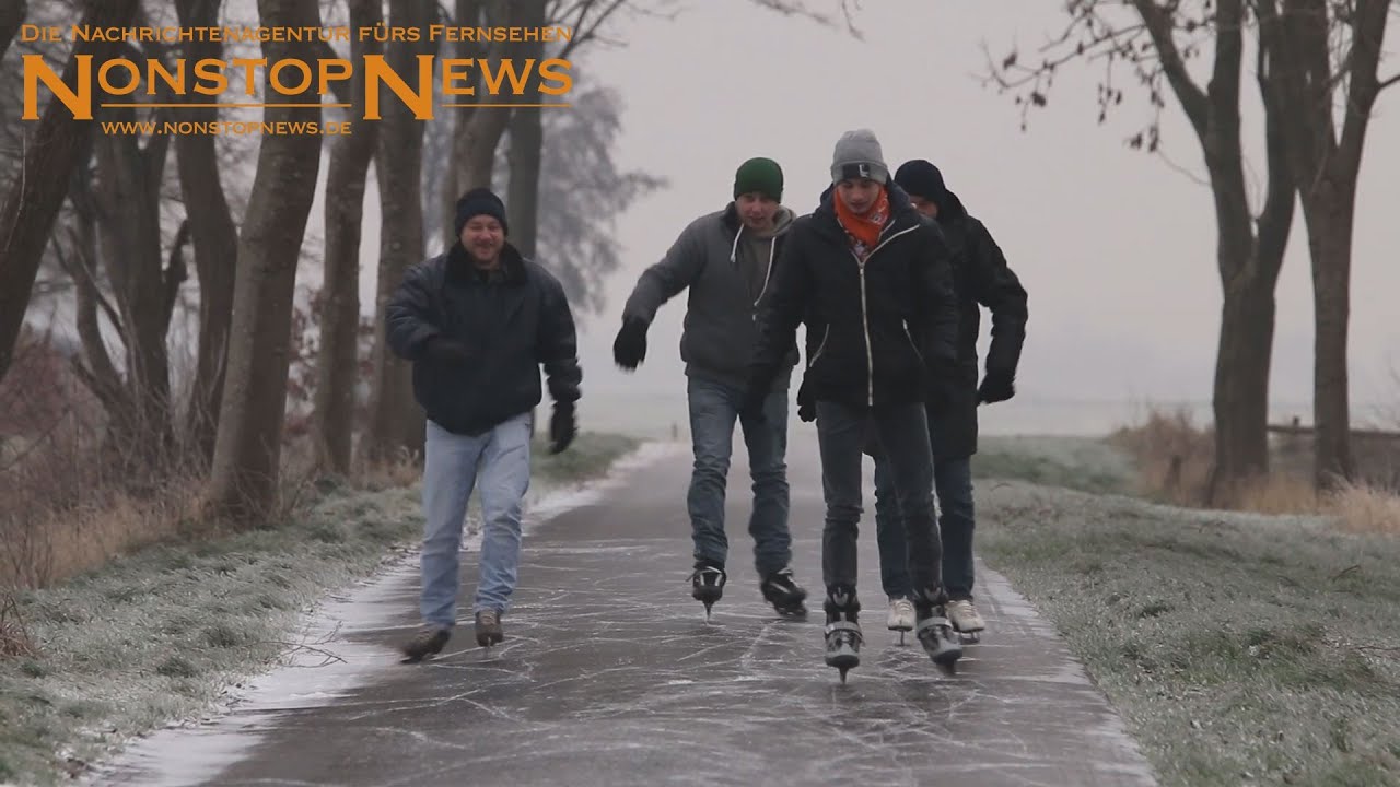 Stra&szlig;enschlittschuh im Rheiderland - 05.01.2016 - log