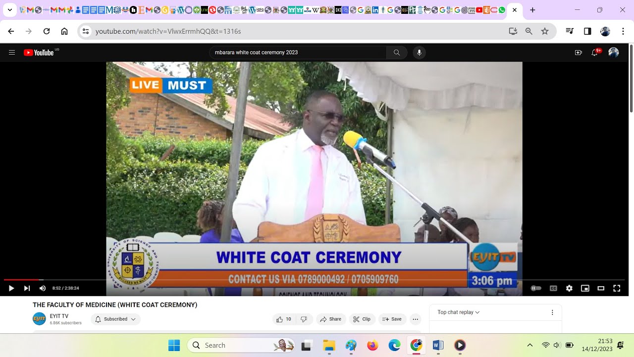 2023 White Coat Ceremony, Faculty of Medicine, Mbarara University of Science and Technology