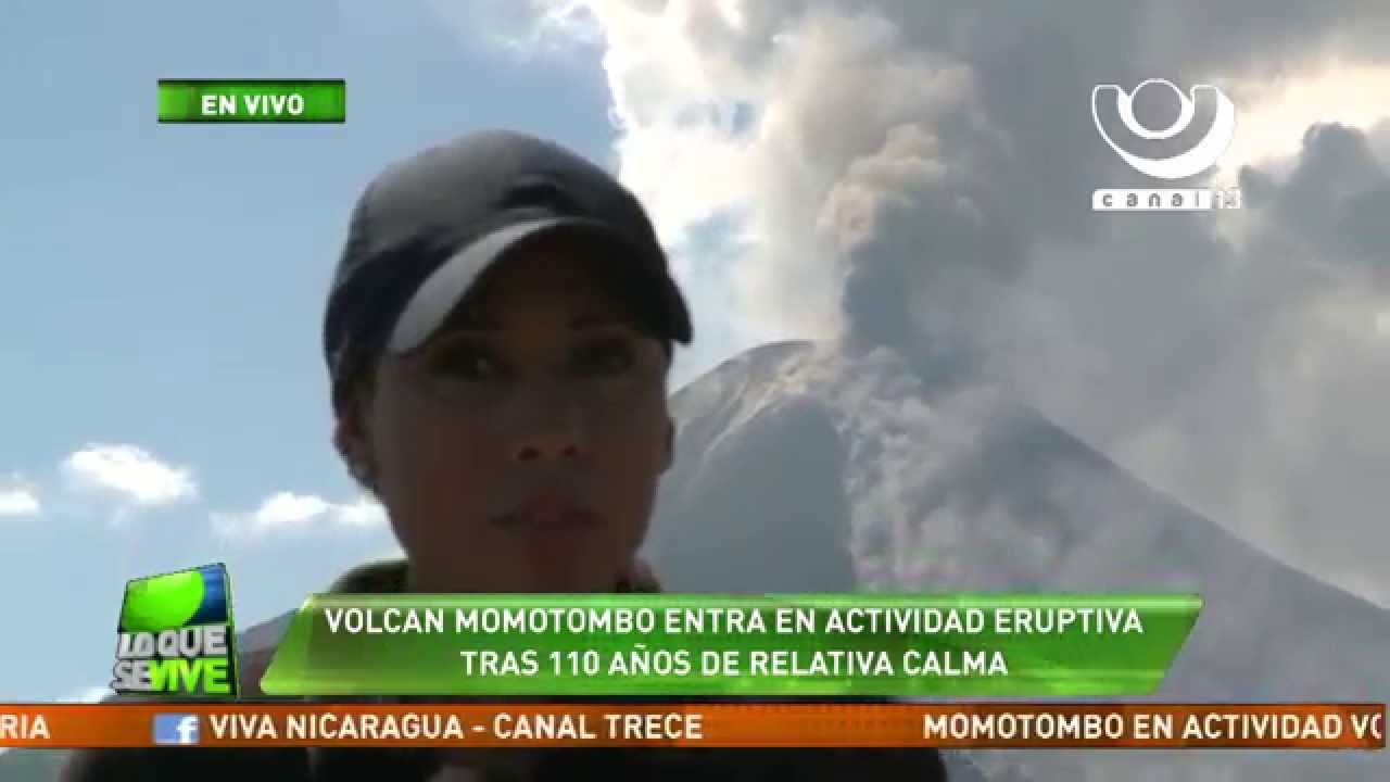 Volcán Momotombo ruge luego de 110 años de calma