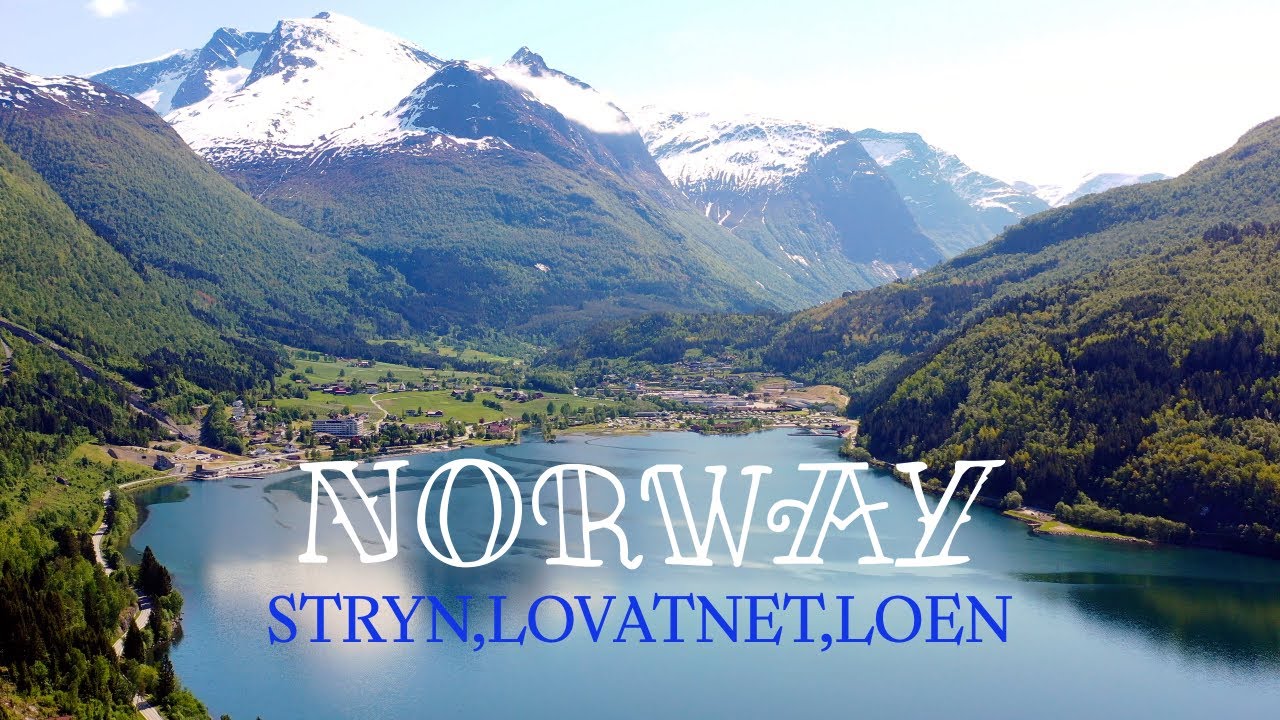Stryn,Lovatnet and Loen Horizon View & Amazing Nature of NORWAY, Mai 2023 4K DRONE