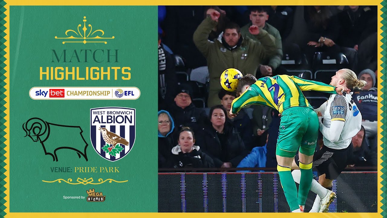 Chris Mepham's 95th-MINUTE header ends poor away run! 👊  | Derby 1-1 Albion | MATCH HIGHLIGHTS