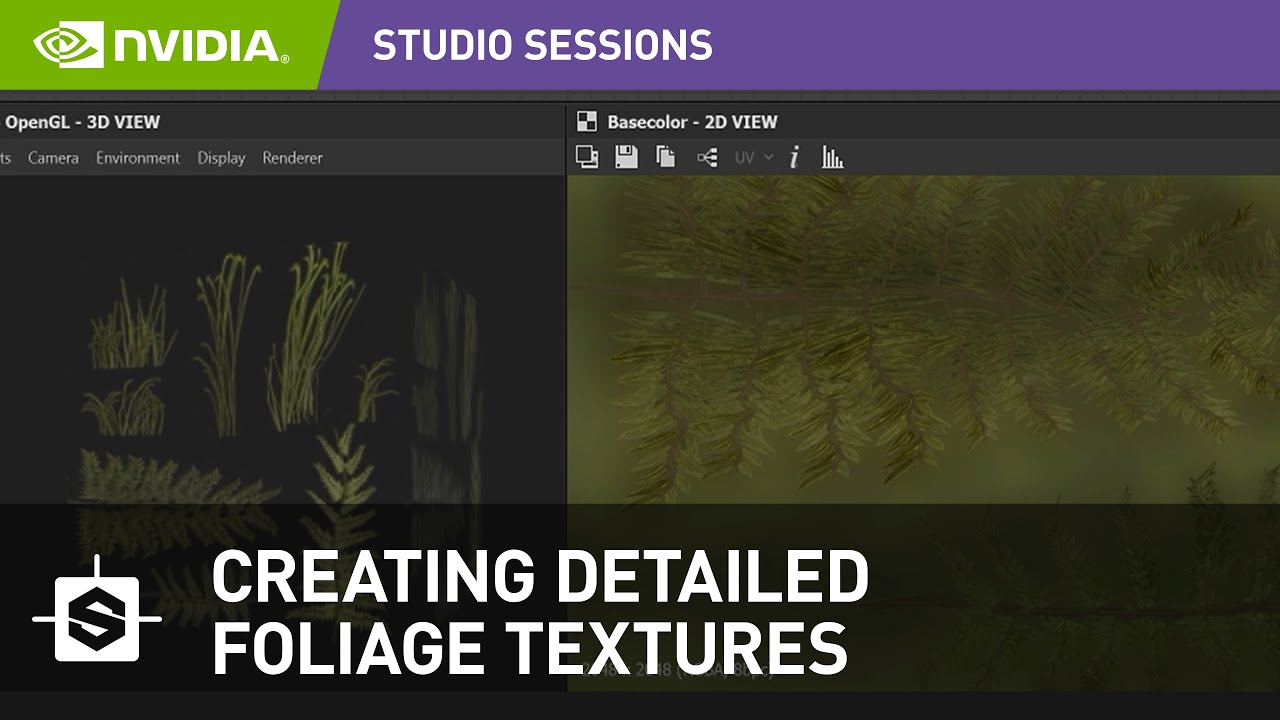 Creating Detailed Foliage Textures in Substance Designer & Maya w/ Javier Perez