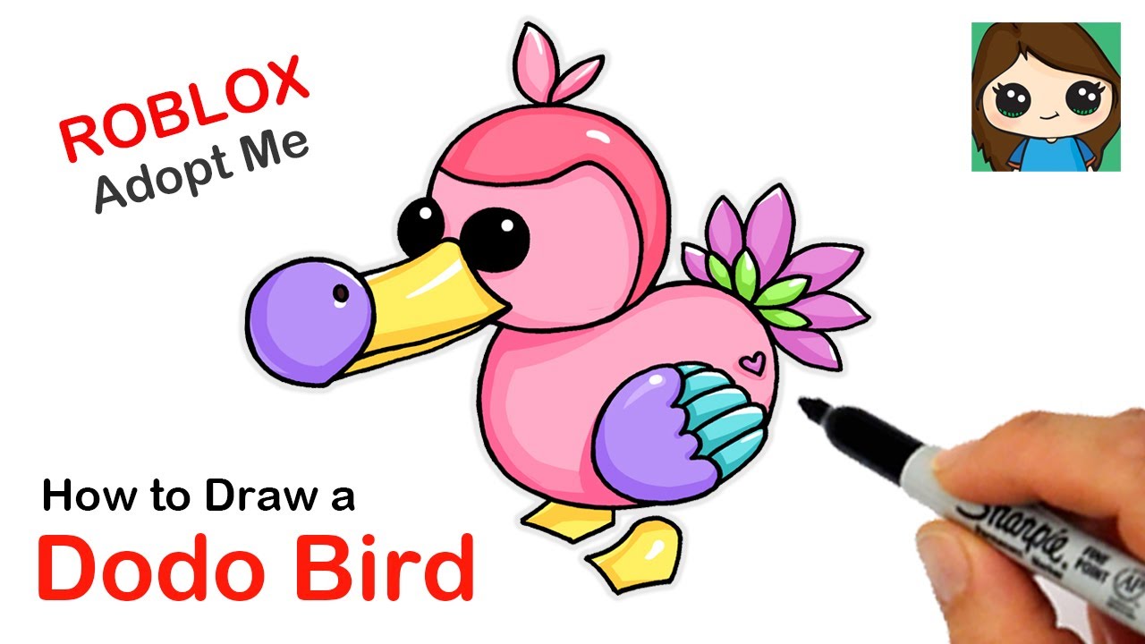 How to Draw a Dodo Bird | Roblox Adopt Me Pet