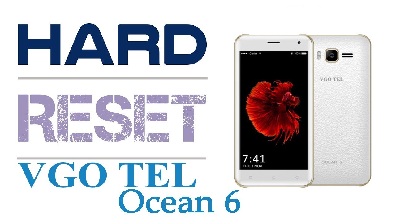 VGOTEL Ocean 6 Hard Reset | Remove Pattern / Pin Lock