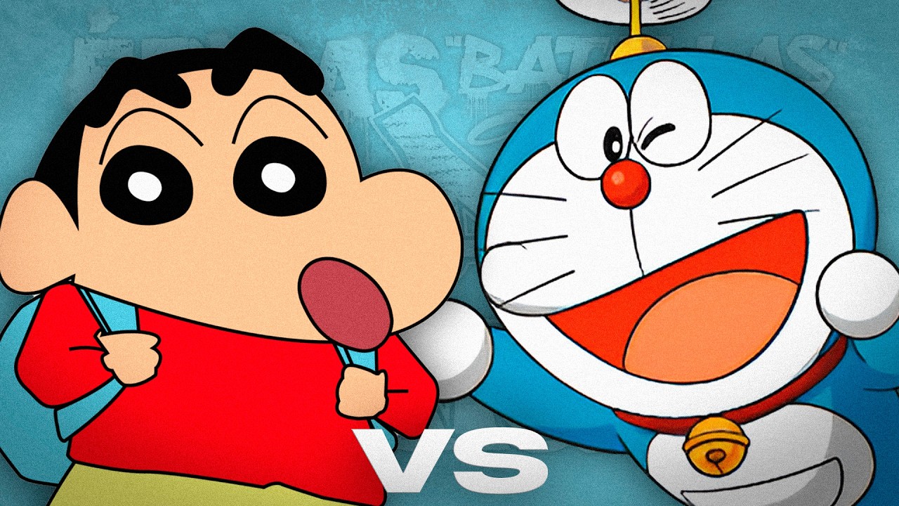 Shin Chan vs Doraemon. &Eacute;picas Batallas de Rap del Frikismo | Keyblade ft. Cyclo