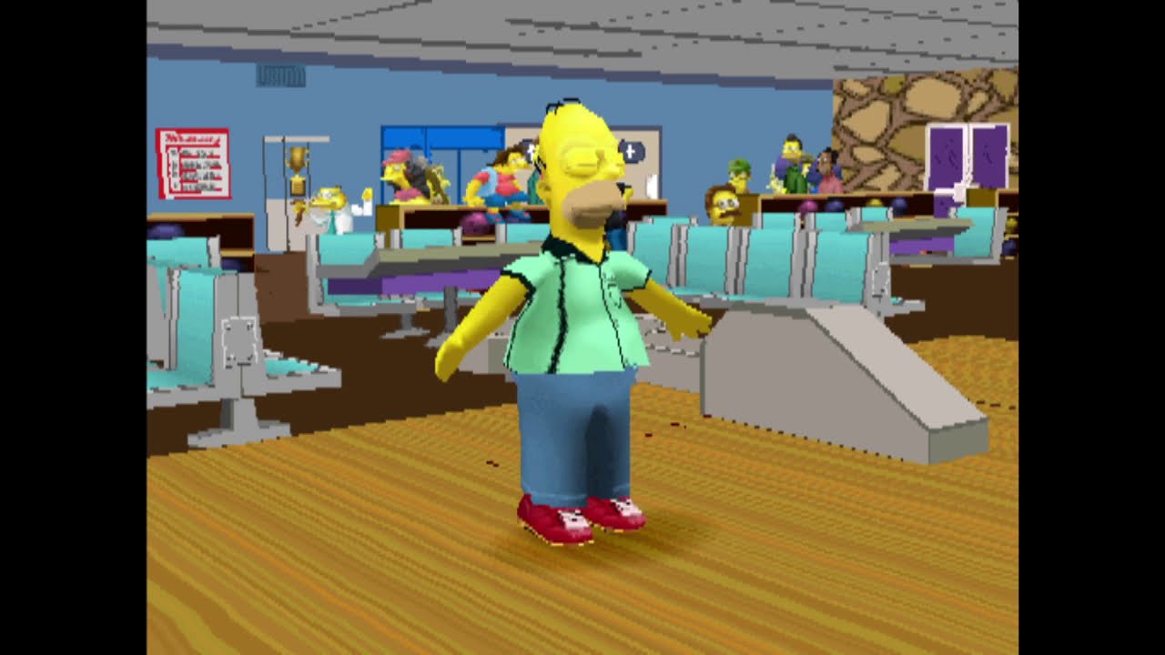 MAME The Simpsons Bowling [Homer] (Perfect Game)