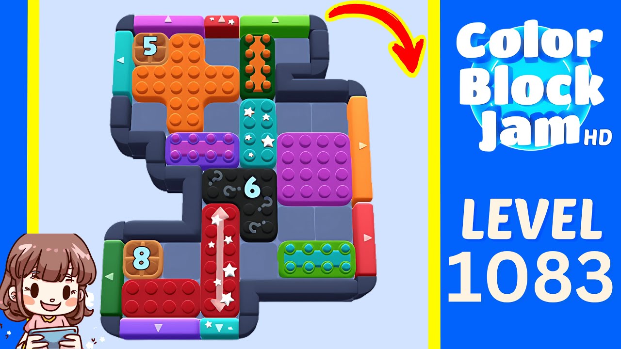 Color Block Jam Level 1083 Solution Walkthrough