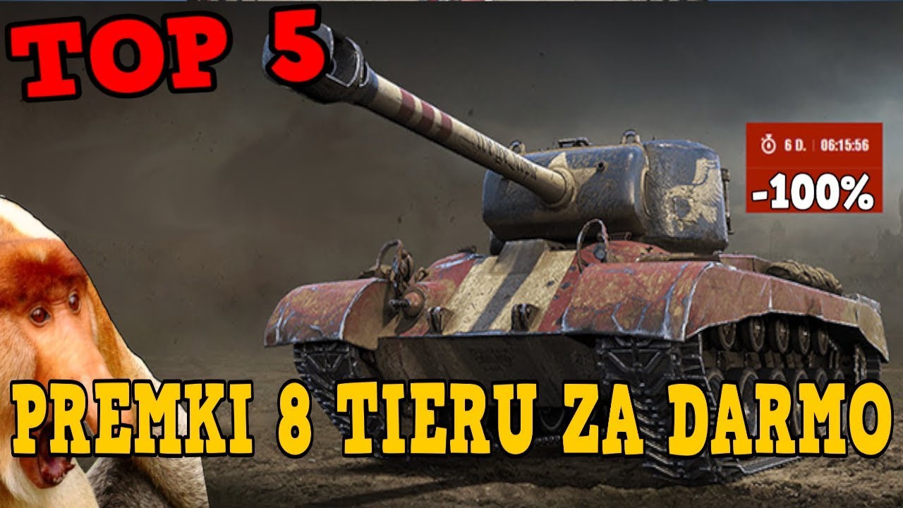 TOP 5 CZOŁGÓW PREMIUM 8 TIERU KTÓRE BYŁY/SĄ ZA DARMO