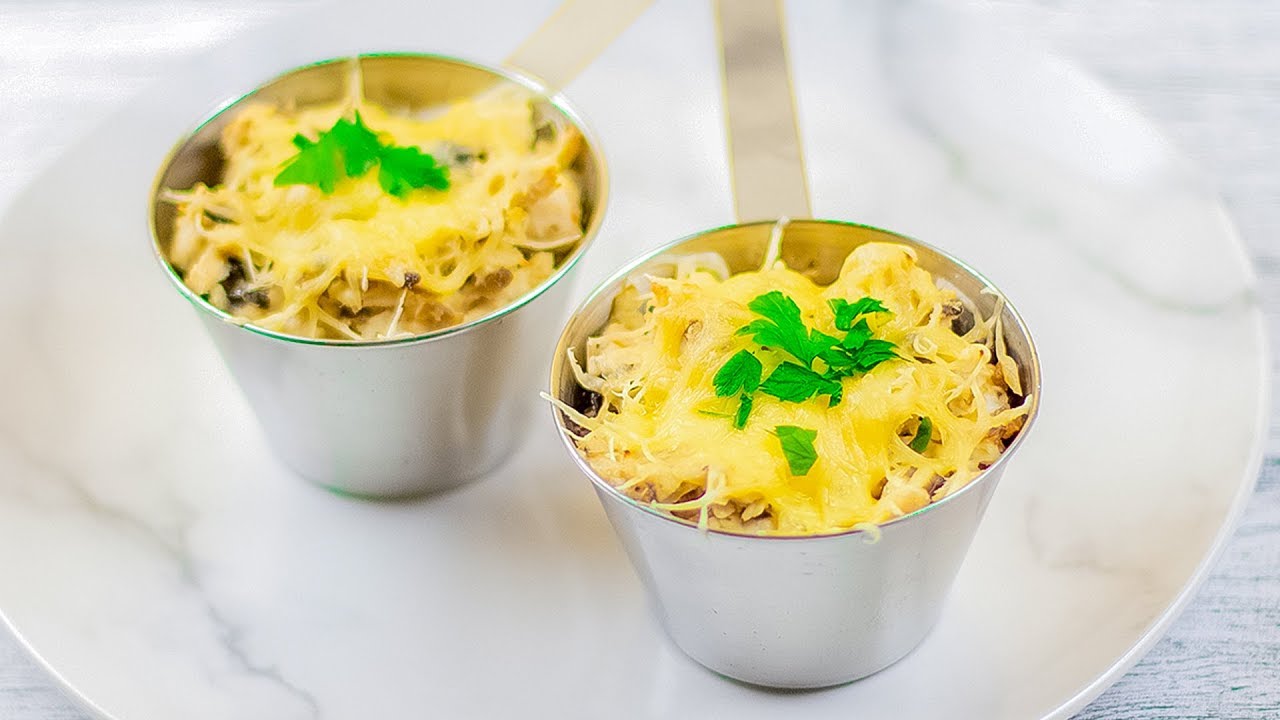 POLLO E FUNGHI JULIENNE - VELOCE, GUSTOSO E FACILE! | RICETTE FACILI