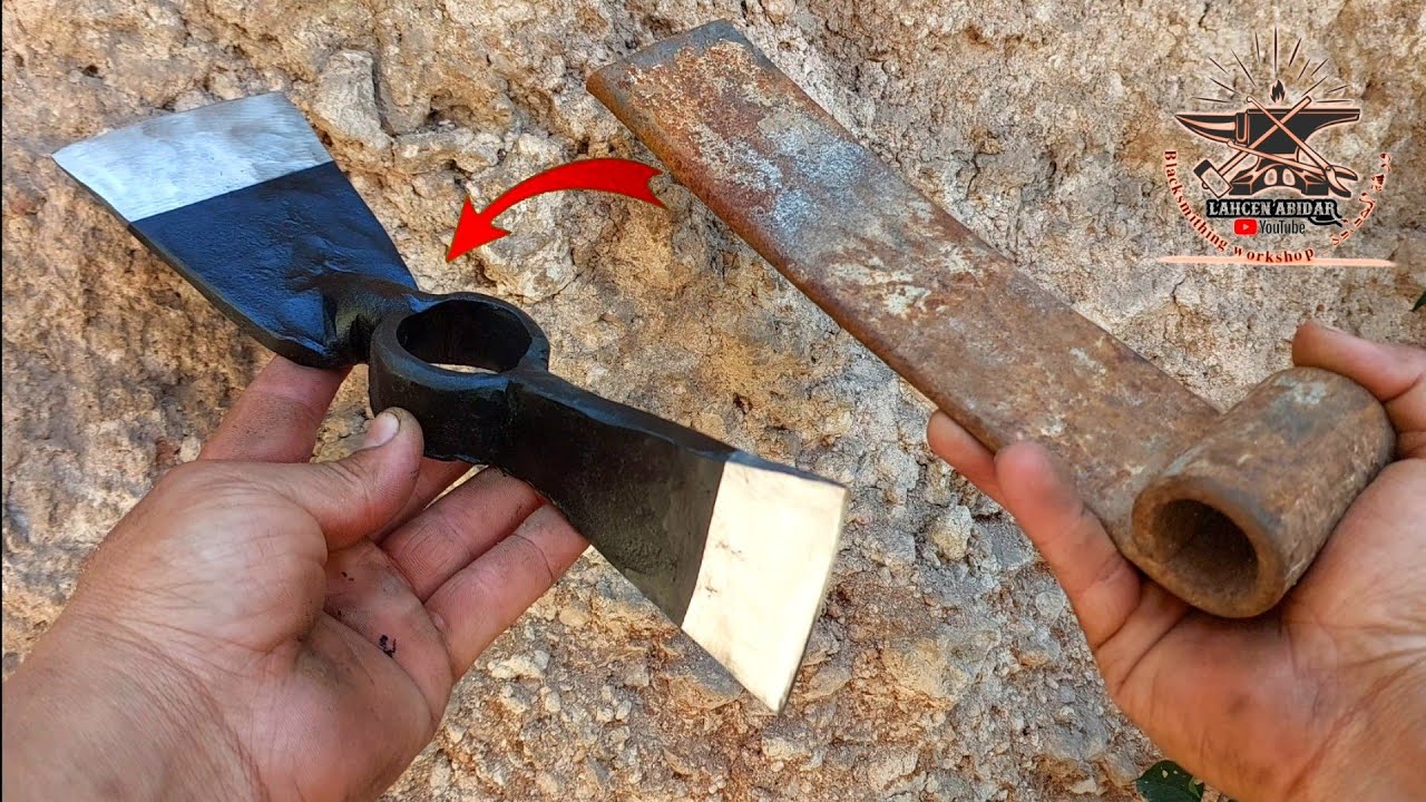 عملية تحويل الخردة إلى فأس بولسكي / The process of turning scrap into a Polsky axe