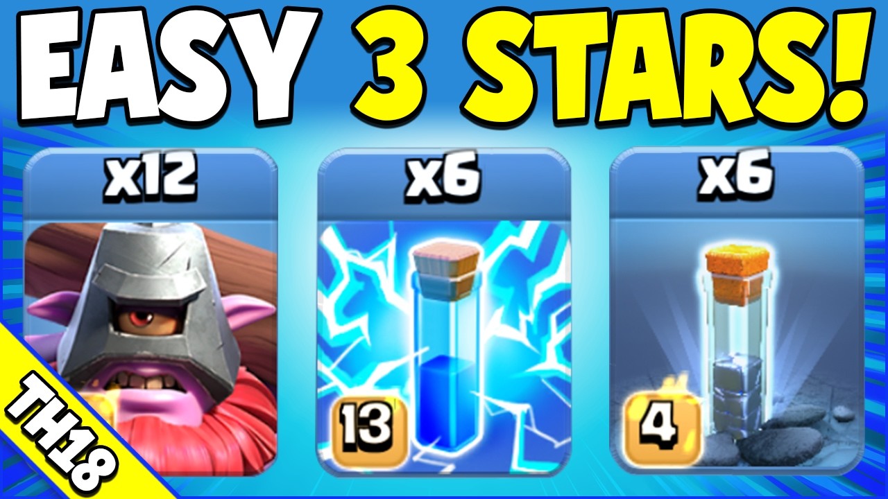 Zap Quake Throwers DOMINATE Legend League! Easy TH18 Attack Strategy (Clash of Clans)