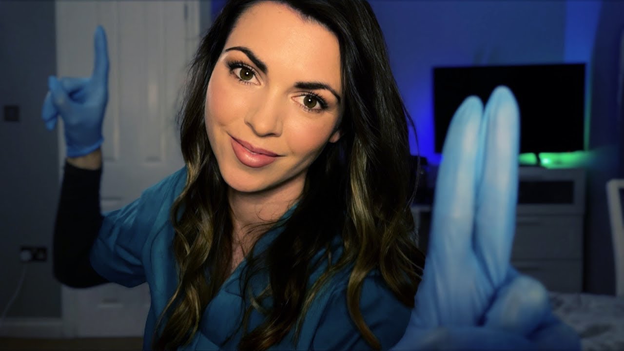 [ASMR] Bedside Doctor Exam | Medical Check Up, Eye Test & Personal Attention for Sleep ♡