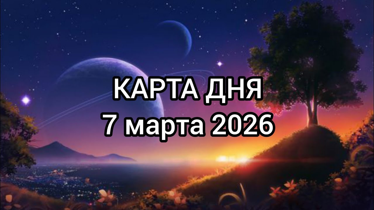 🍀 КАРТА ДНЯ 7 марта. Все знаки зодиака ✨