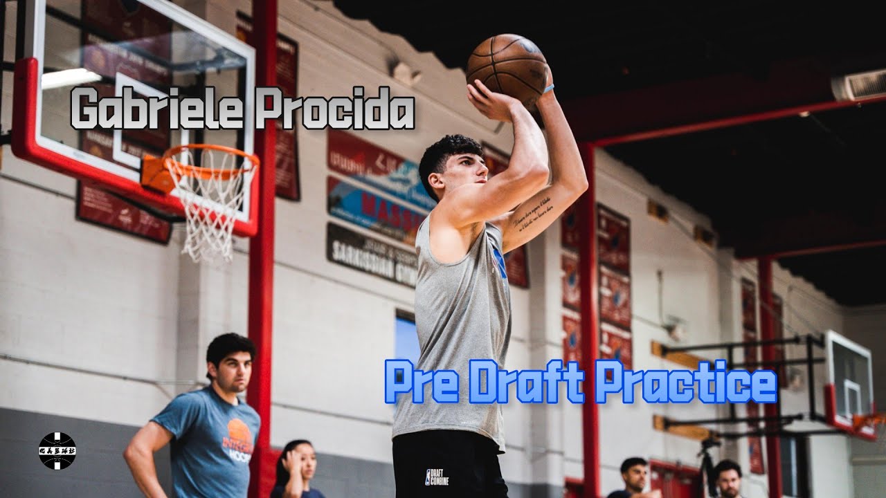 Detroit Pistons Rookie Italian Forward Gabriele Procida Pre Draft Practice