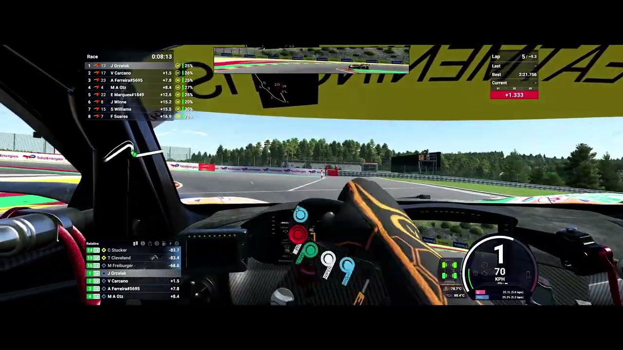 LMU - Mclaren 720 LMGT3 on Spa Francorchamps