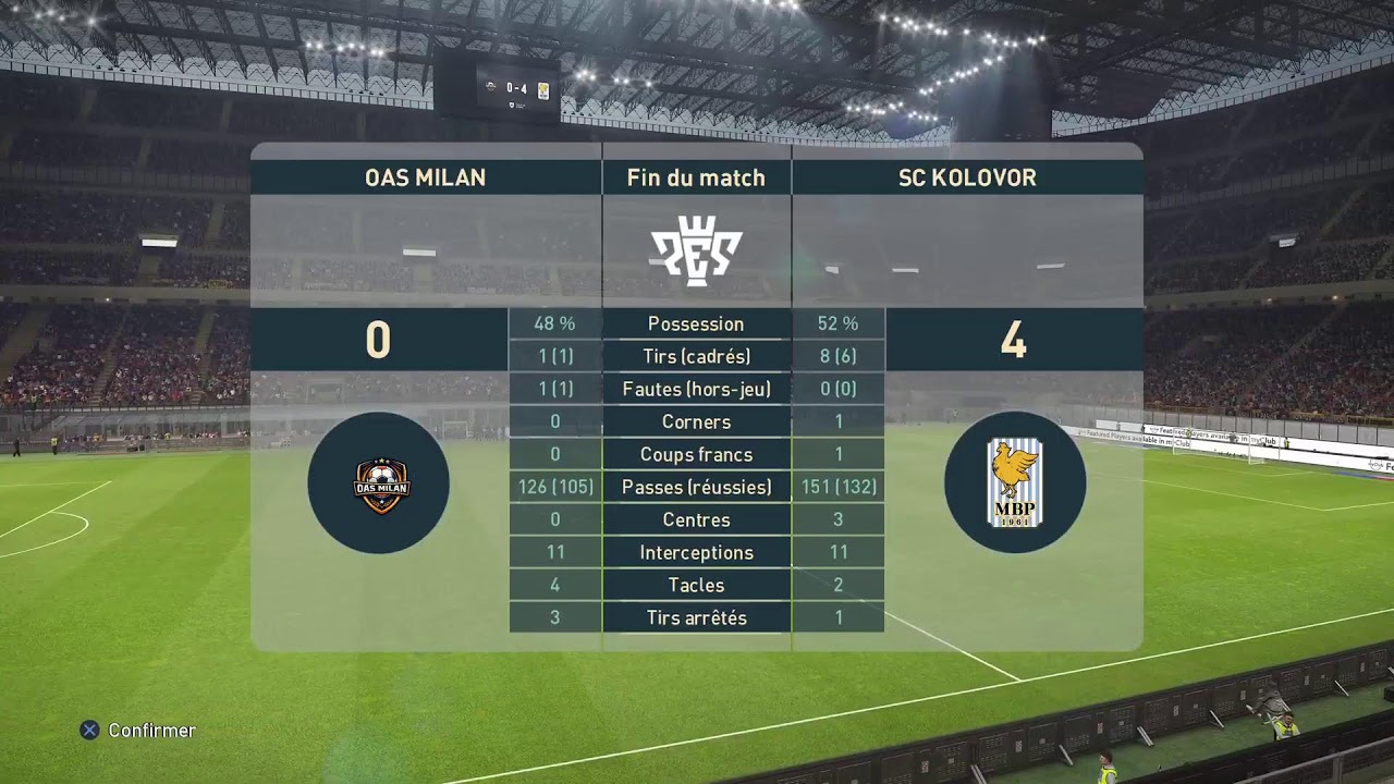 5ème journée de la WSF Champions League 2025-2026 : OAS MILAN - SC KOLOVOR