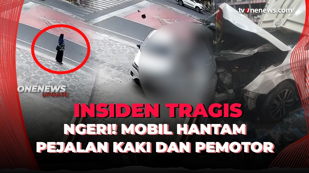 Diduga Pengaruh Alkohol, Mobil Tabrak Dua Orang hingga Hantam Toko Miras di Medan | OneNews Update
