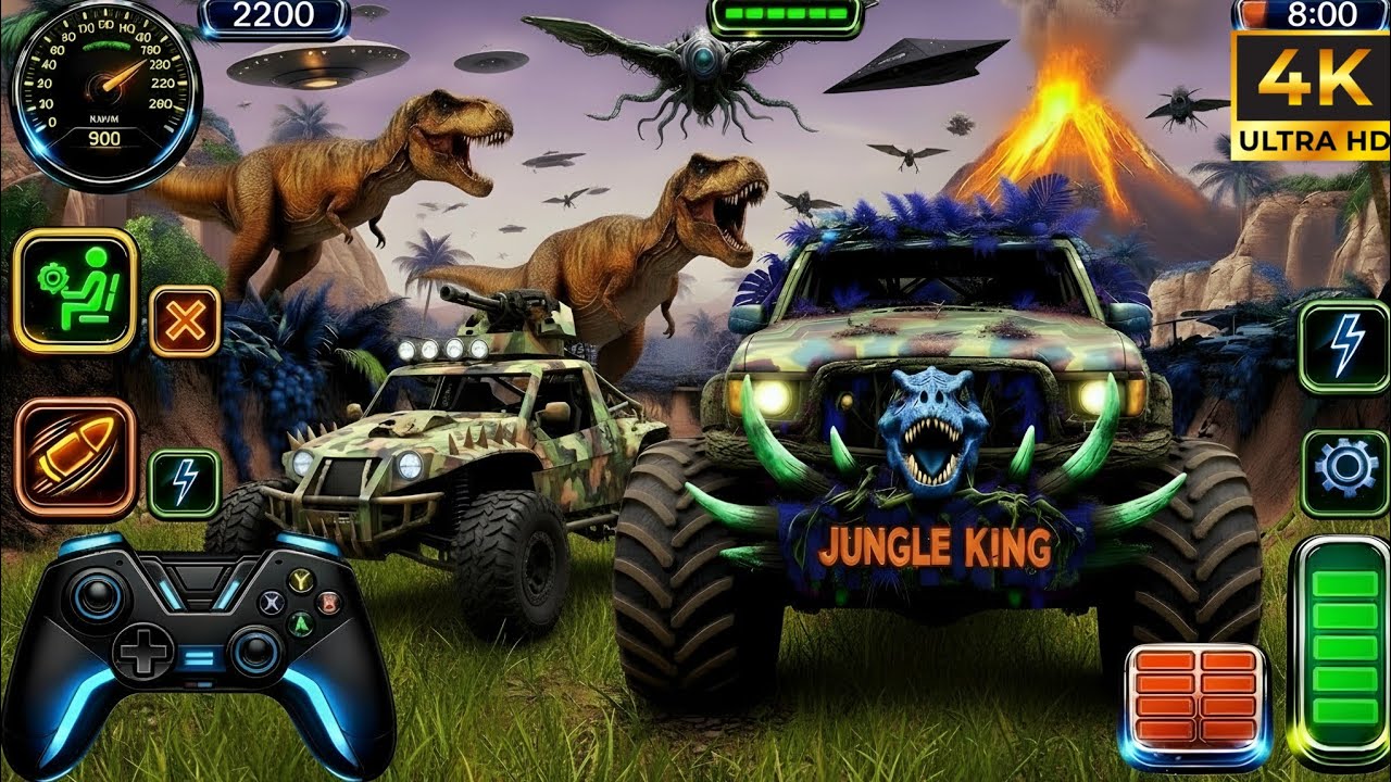 Monster Truck Mega Ramp Extreme Racing Mega Ramp Extreme stunt Insane Crash Stunts (part 6)