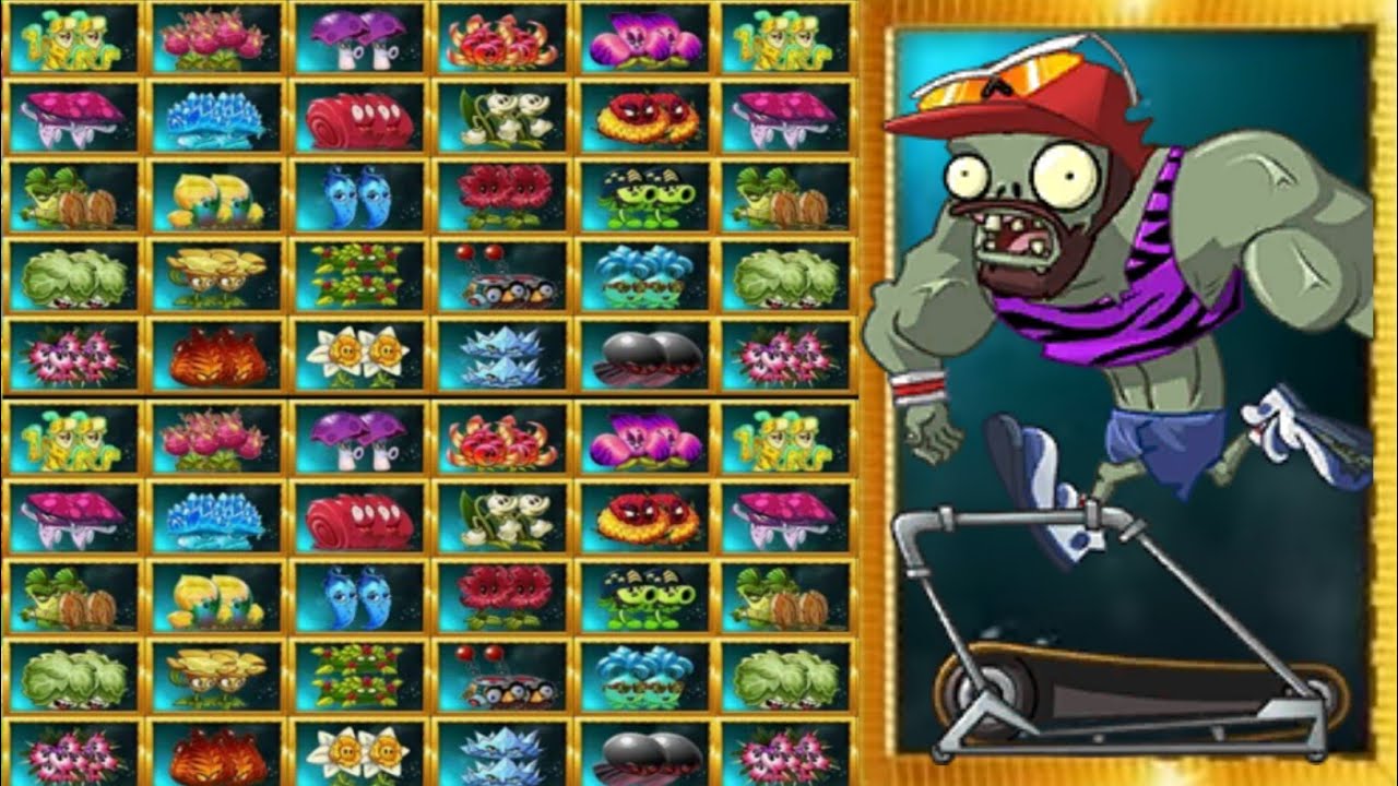 PvZ 2 Challenge - 48 Teams 2 Plants vs Cardio Zombie Phase 3 (v11.2) #pvz2