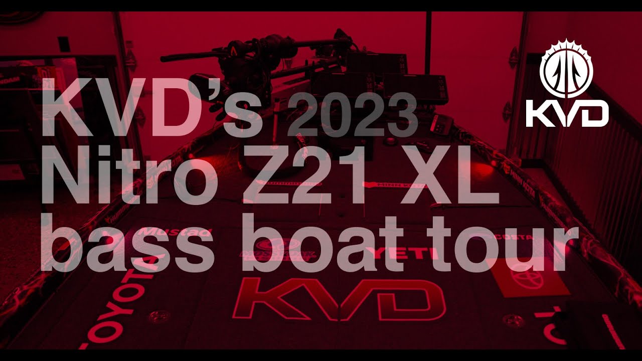 Nitro Z21 XL Pro Bass boat tour with KVD - 2023