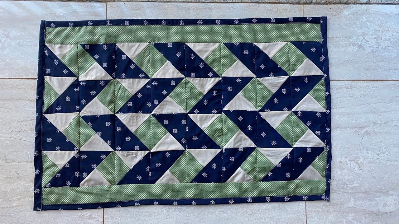 Tapete de retalho em patchwork, maravilhoso.