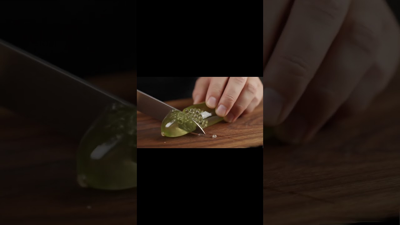 Glass Finger Lime Sliced in ASMR Bliss #GlassFruit #GlassCutting #RelaxingSounds