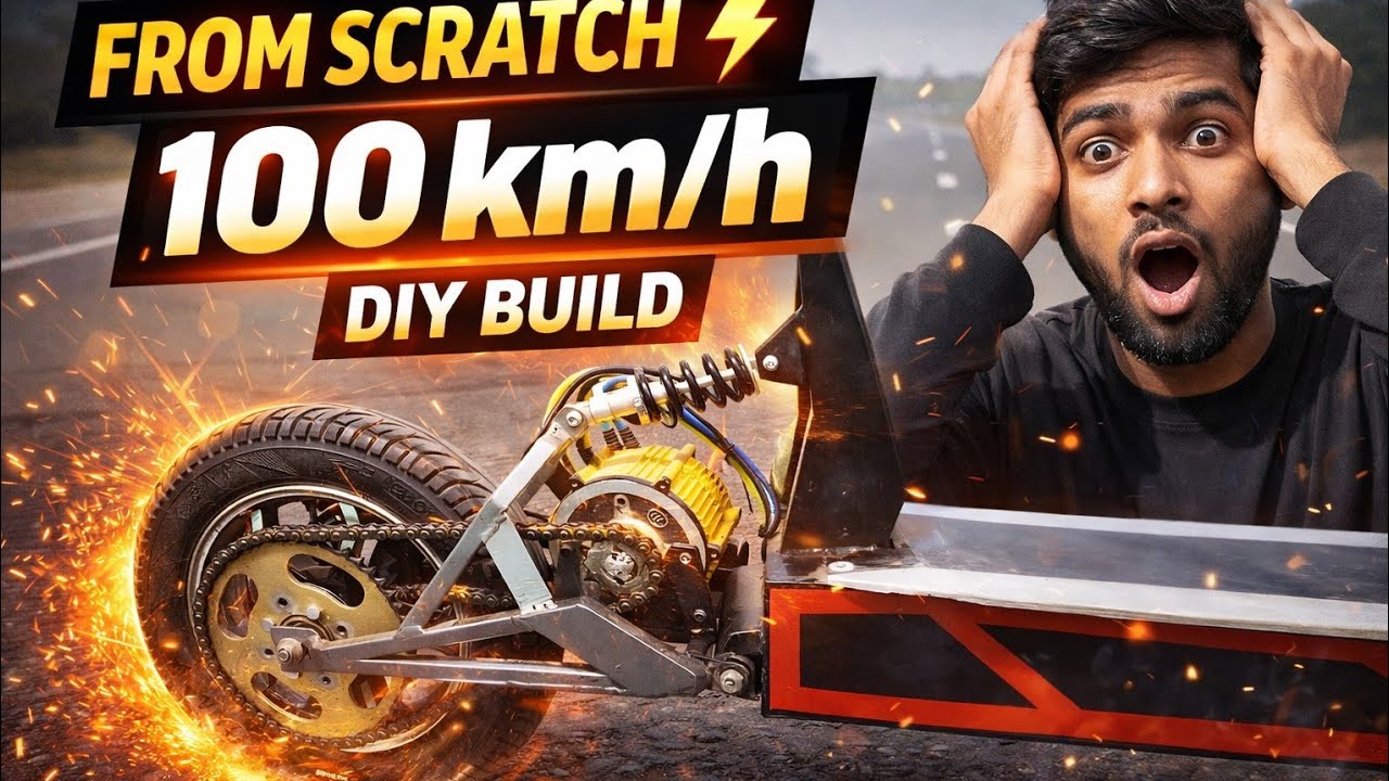 I Built a Powerful Electric Scooter from Scratch 🔥