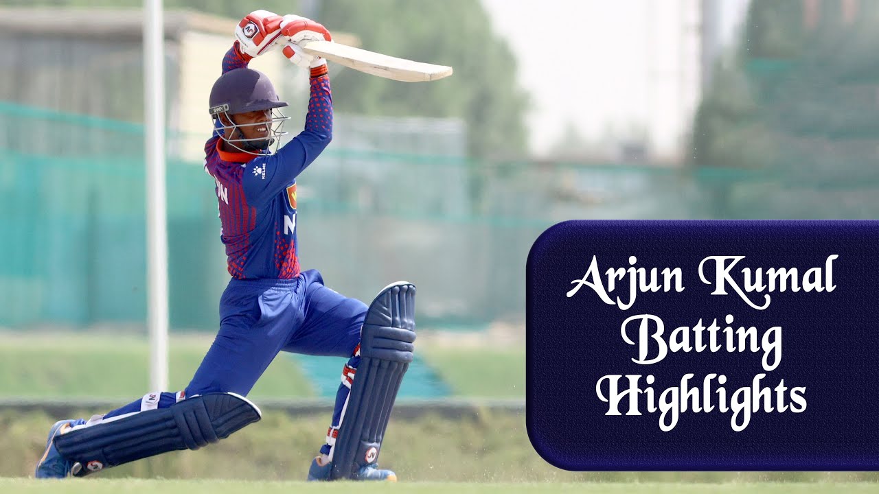 EXCELLENT Cover Drive! Young batter Arjun Kumal's shots vs Malaysia U19