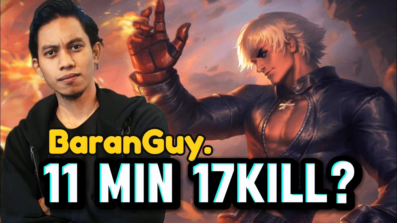17 KILL 11 MINIT?! GUSION KOF NI SAH BROKEN - MOBILE LEGENDS