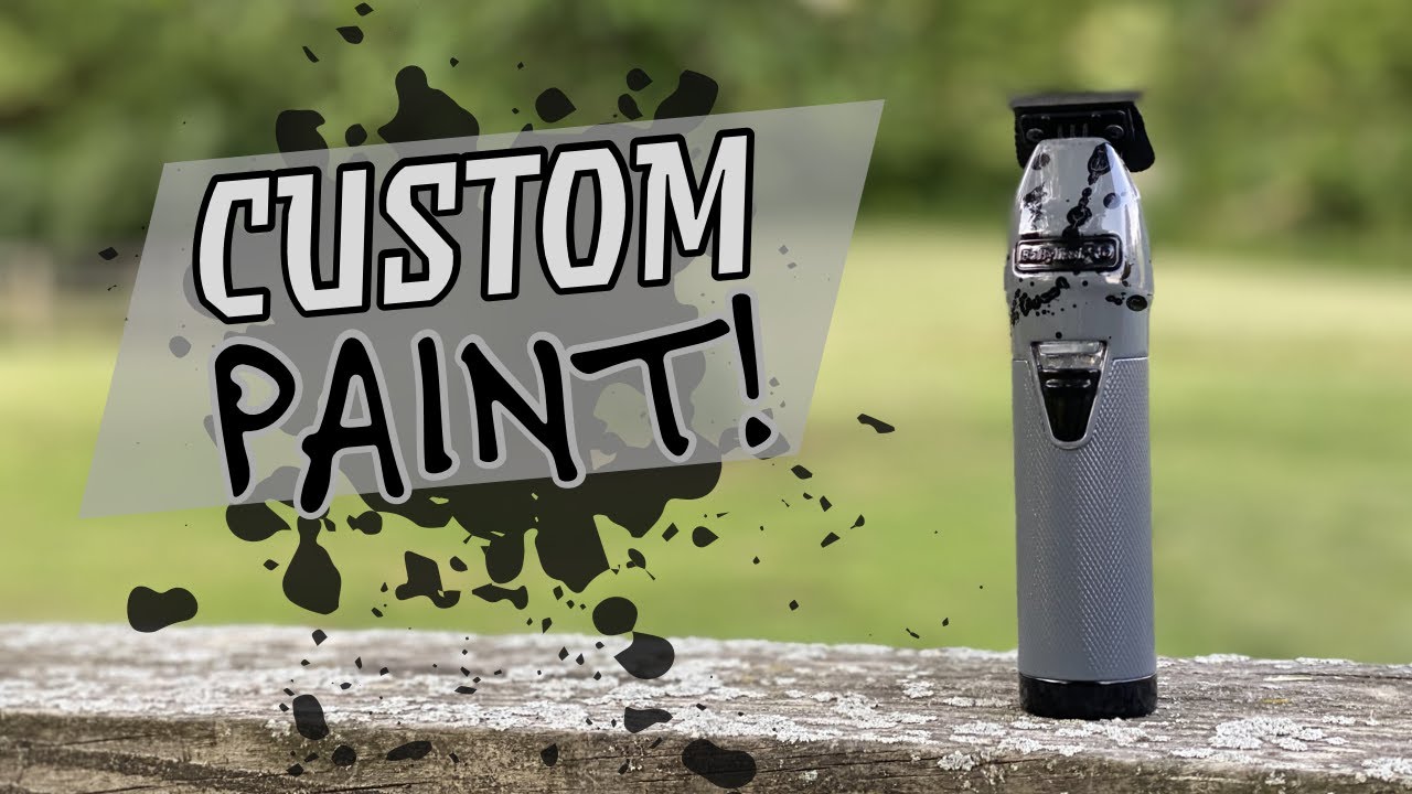 CUSTOM SKELETON FX 💀 How to paint a Babyliss Trimmer