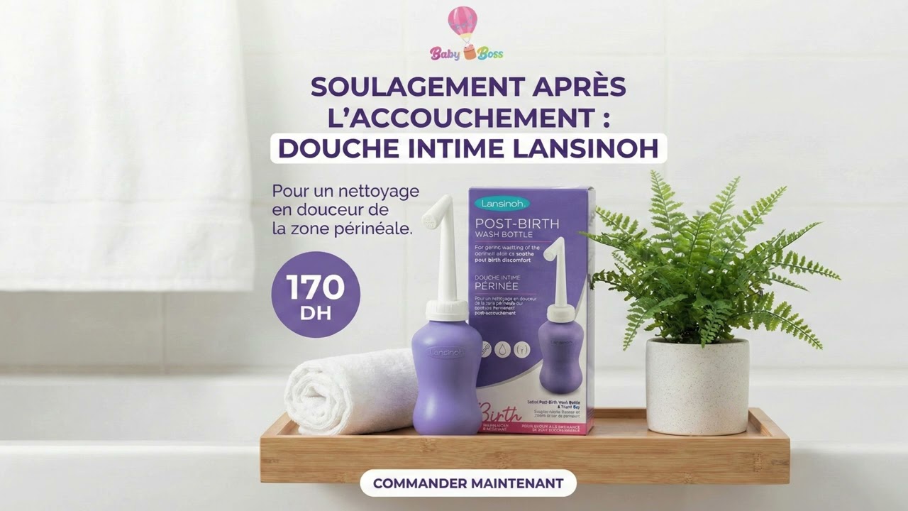 Douche intime post-accouchement Lansinoh disponible sur babyboss.ma