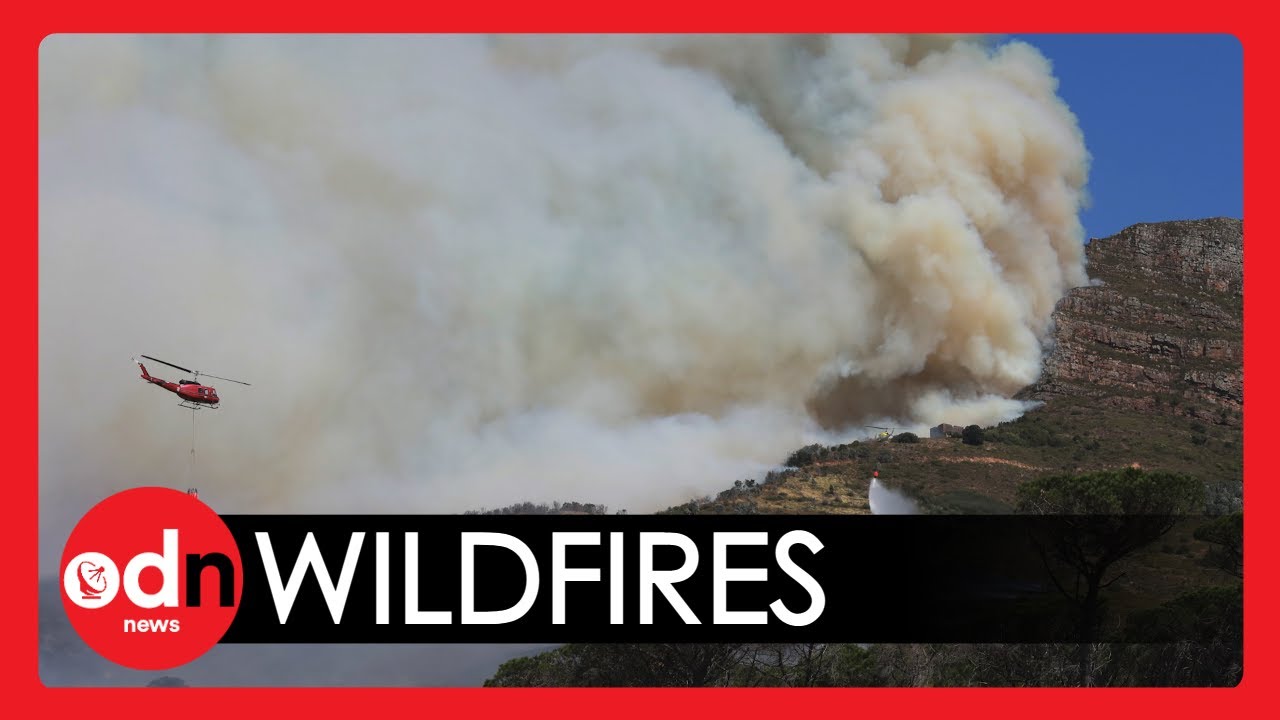 Cape Town Wildfires Ravage South African Countryside as Firefighters Tackle the Blaze