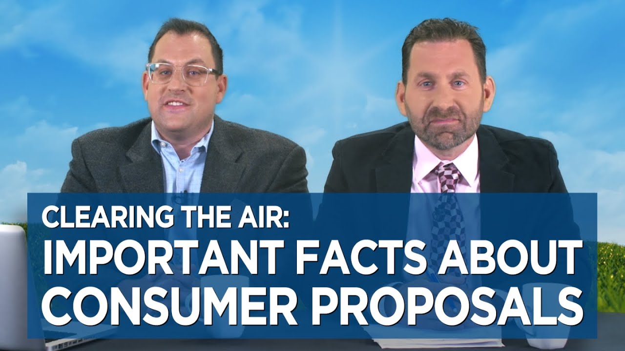 Important Facts About Consumer Proposals