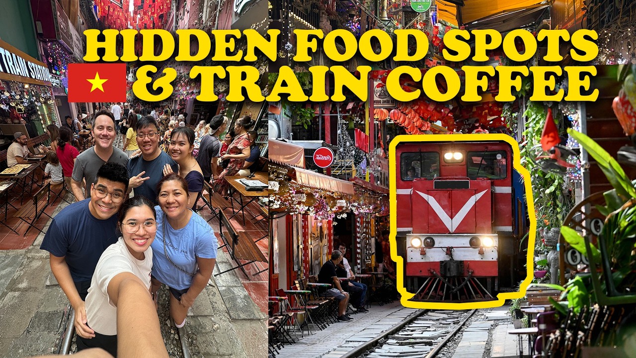 Hanoi Vietnam • Train Coffee, Hidden Bun Cha spot, and Hoa Lo Prison | The DelRos