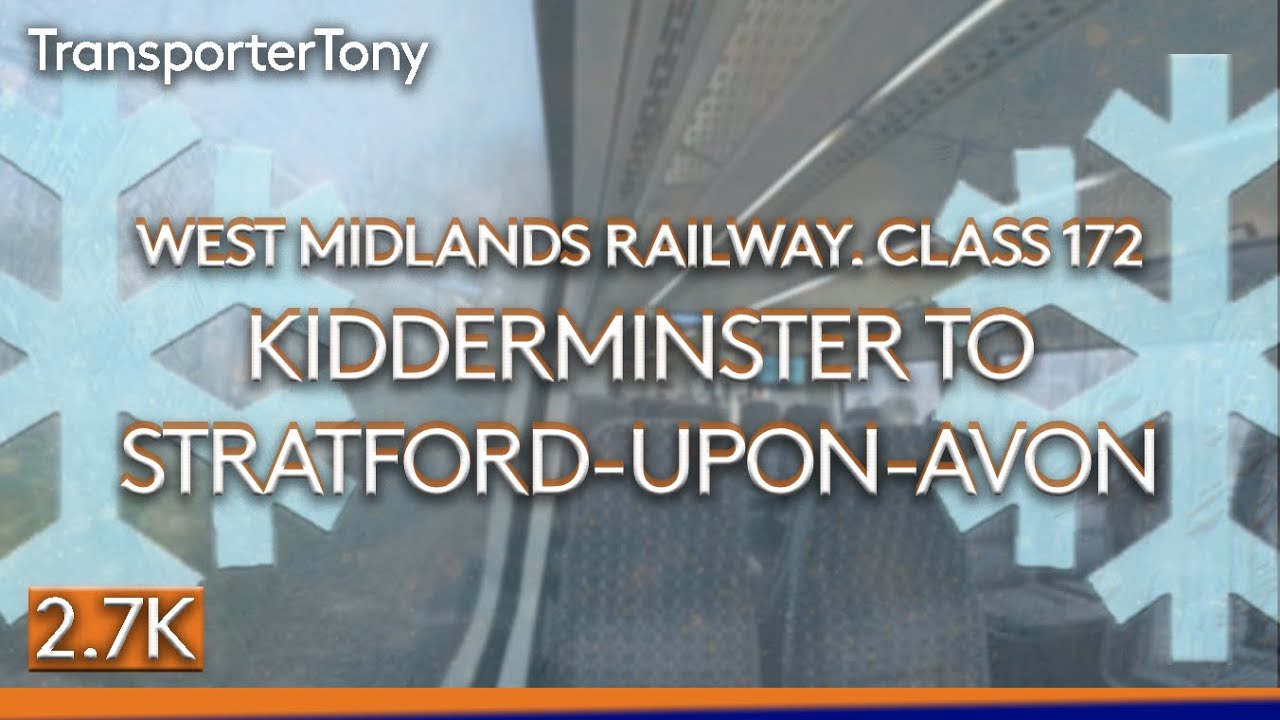 [SNOW AND ICE] WMR Class 172 Full journey from Kidderminster to Stratford Upon Avon