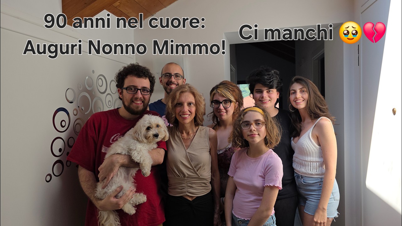90 anni nel cuore: Auguri Nonno Mimmo 💔