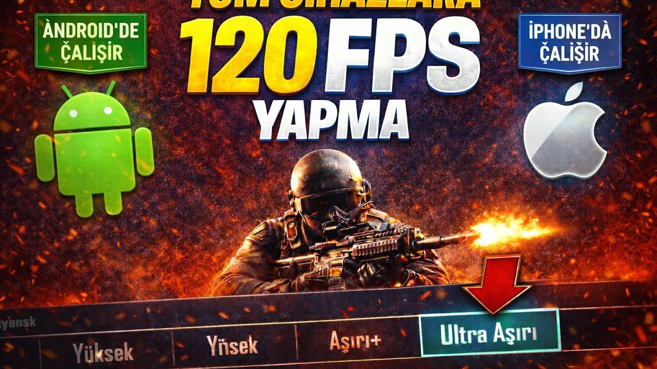 PUBG MOBİLE 120 FPS YAPMA TUM CİHAZLARDA 